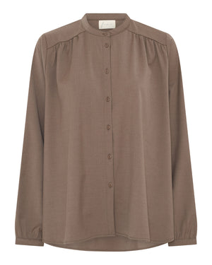 FRAU Florence uld skjorte Shirt Walnut