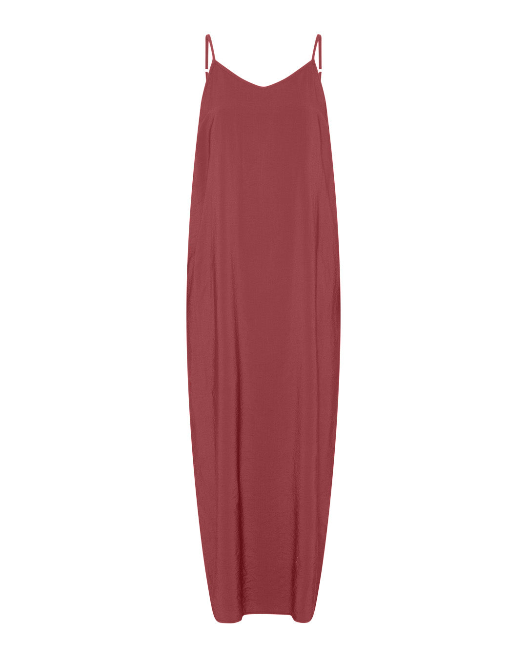 FRAU Hanoi viskose strop kjole Dress Rose Brown