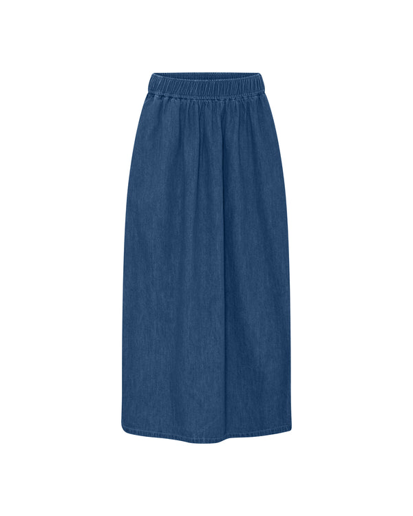 FRAU Helsinki nederdel Skirt Medium blue denim