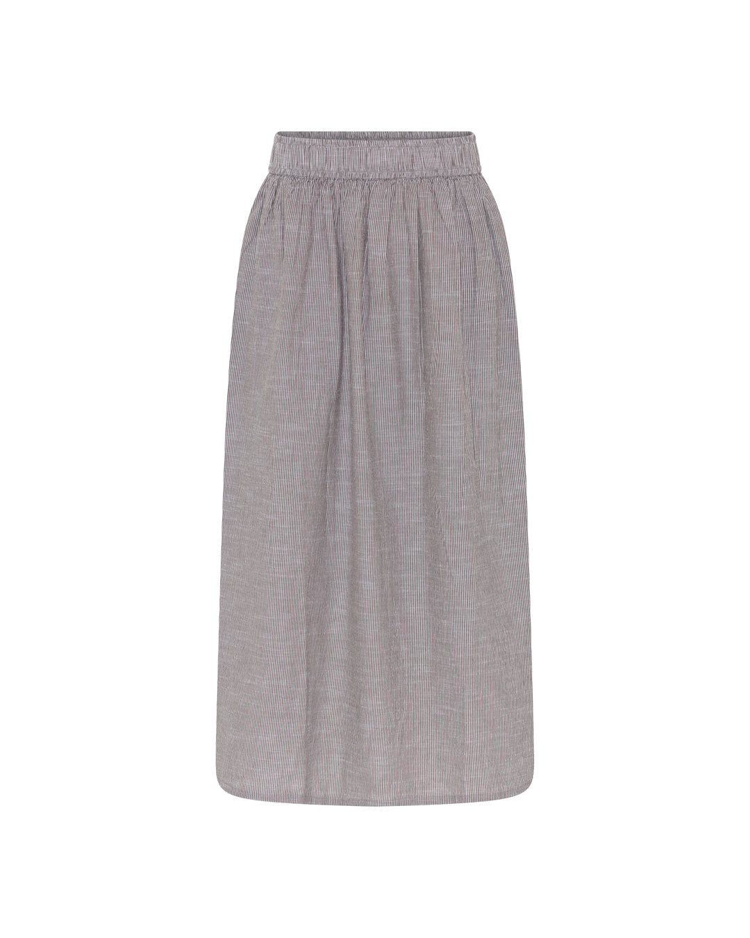 FRAU Helsinki nederdel Skirt Coffee Quartz Stripe