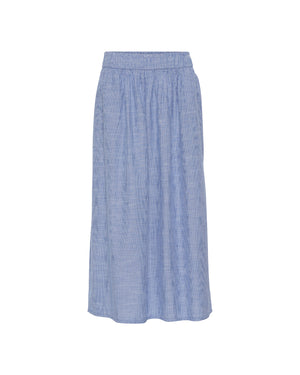 FRAU Helsinki nederdel Skirt Medium Blue Stripe