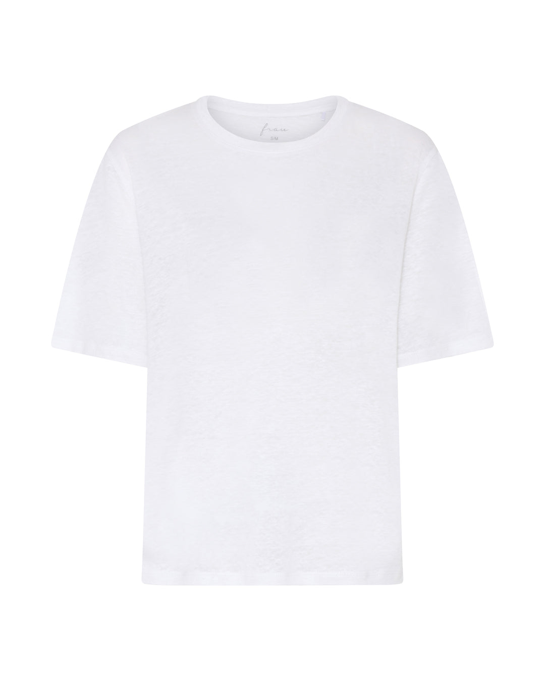 FRAU Kingston hør t-shirt Top Bright White