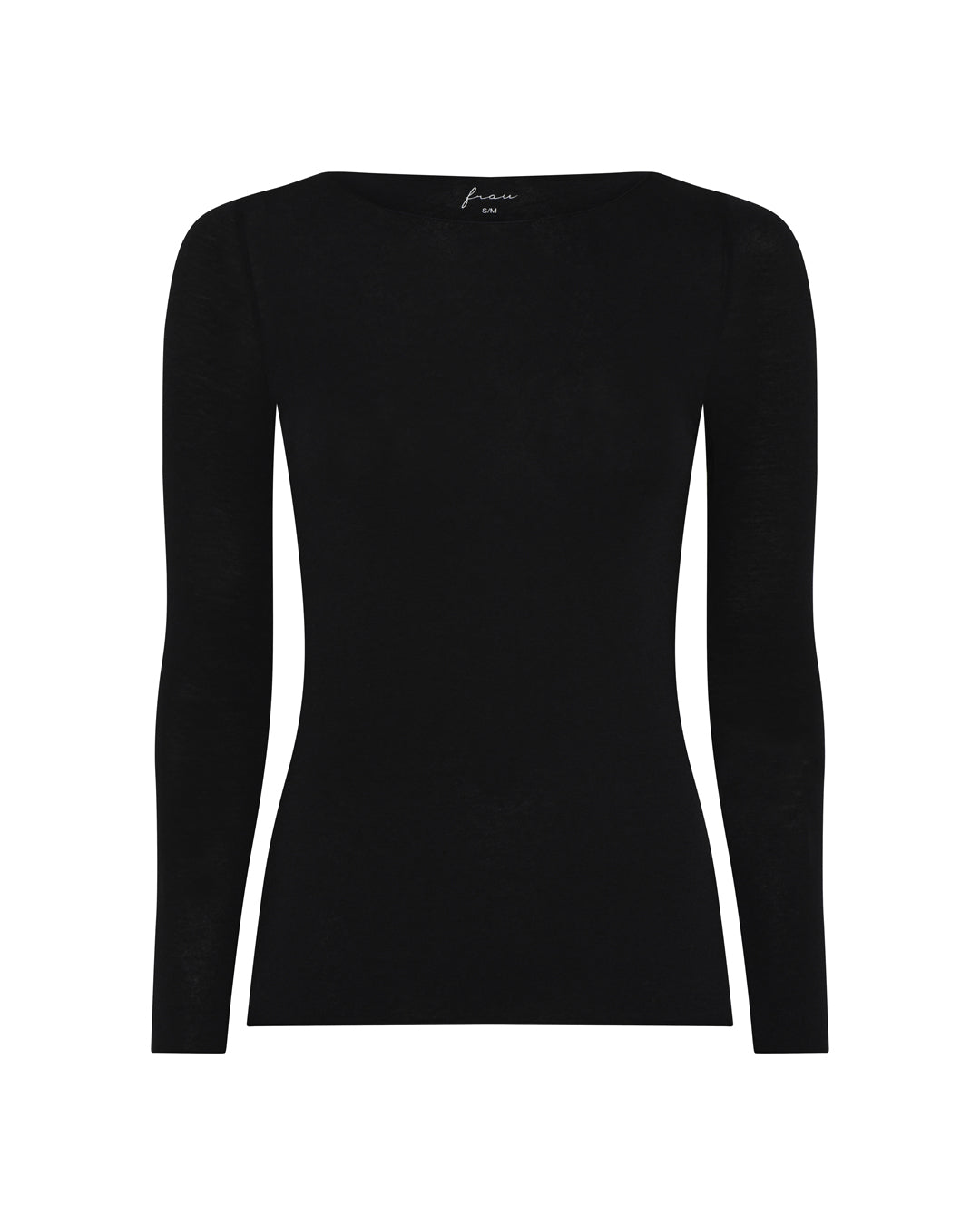 FRAU Lima cashmere ls boatneck top Top Black