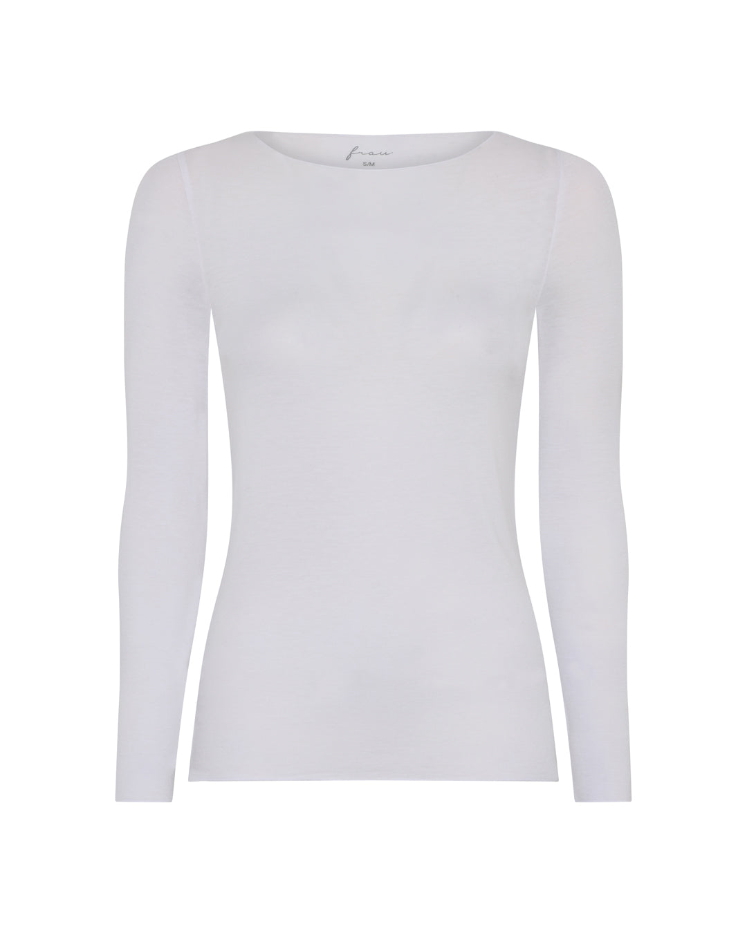 FRAU Lima cashmere ls boatneck top Top Bright White