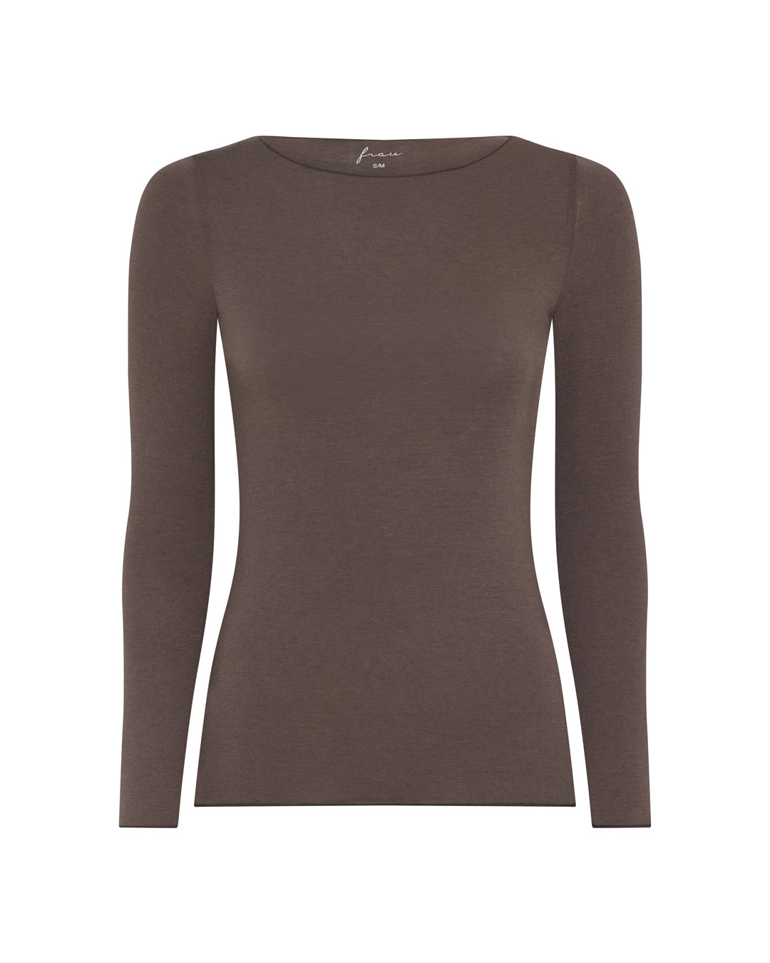 FRAU Lima cashmere ls boatneck top Top Coffee Quartz