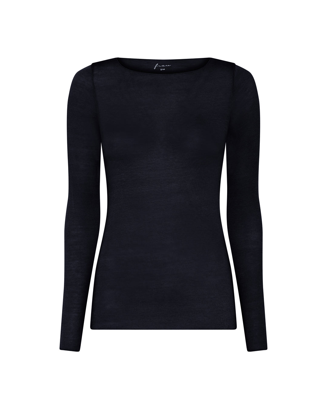 FRAU Lima cashmere ls boatneck top Top Dark Navy