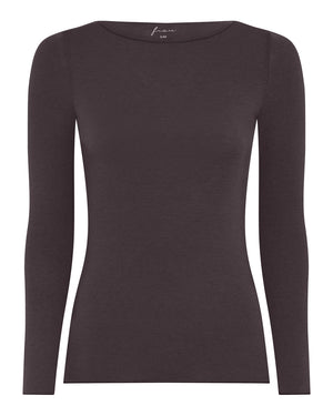 FRAU Lima cashmere top Top Chocolate Torte