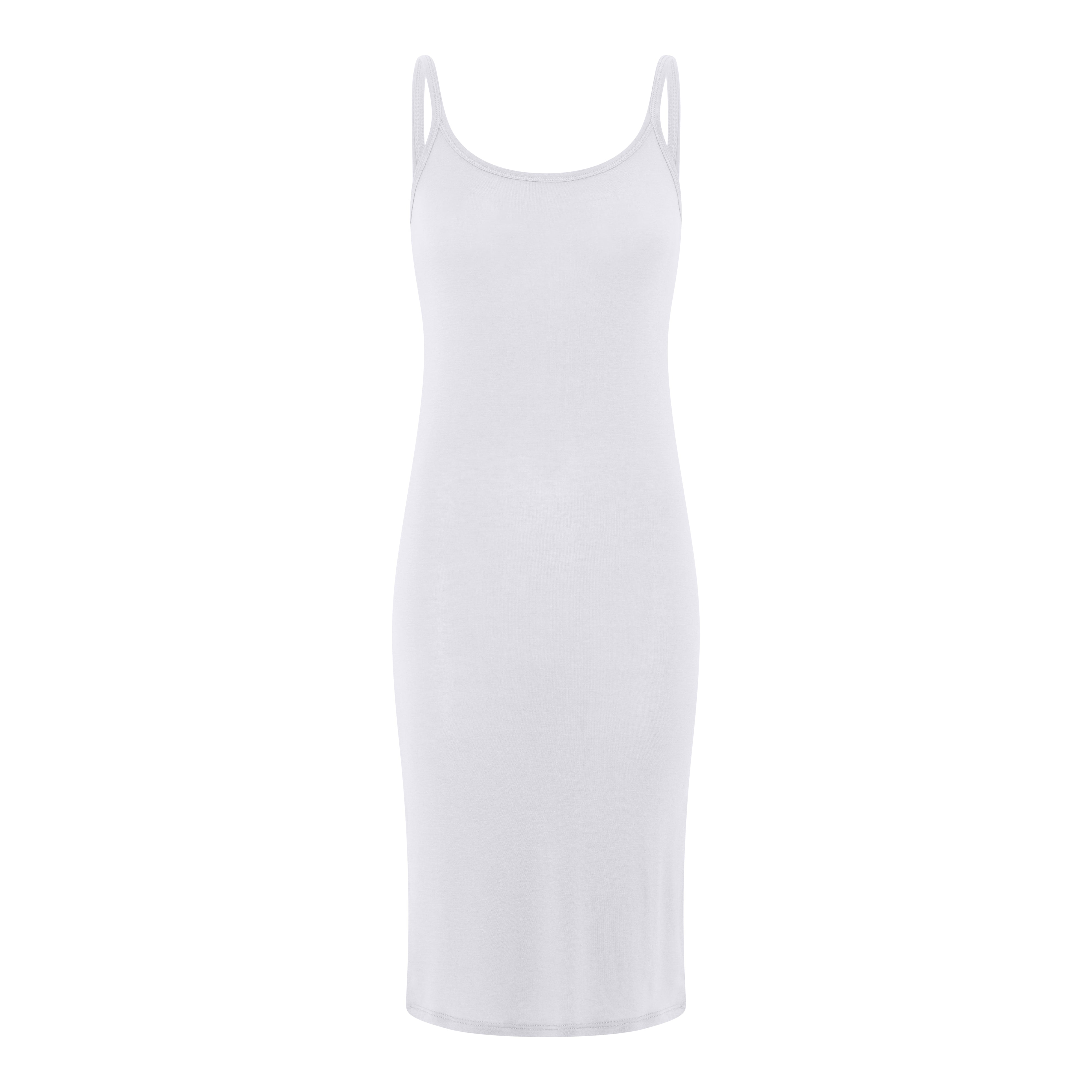 FRAU Linz cashmere strop kjole Dress Bright White