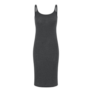 FRAU Linz cashmere strop kjole Dress Dark Grey Melange