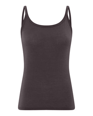 FRAU Linz cashmere strop top Top Dark Grey Melange