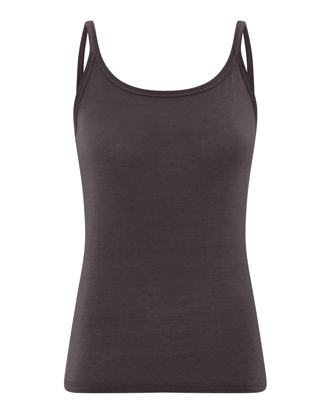 FRAU Linz cashmere strop top Top Dark Grey Melange