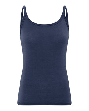 FRAU Linz cashmere strop top Top Dark Navy