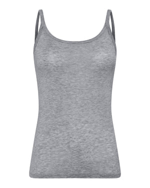 FRAU Linz cashmere strop top Top Medium grey melange