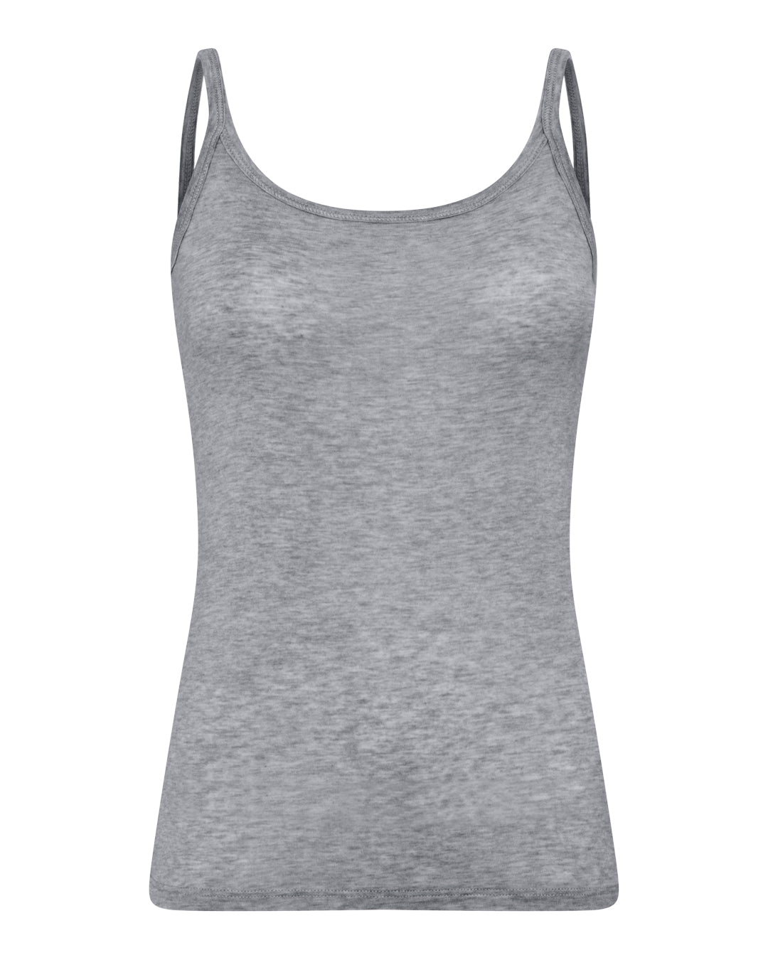 FRAU Linz cashmere strop top Top Medium grey melange