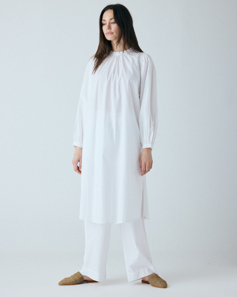 FRAU London skjorte Long shirt Bright White