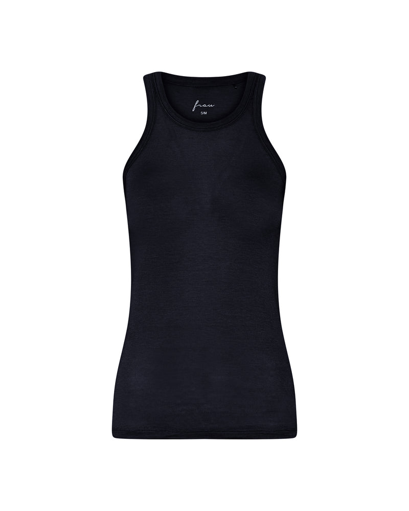 FRAU Lucca cashmere tank top Top Dark Navy