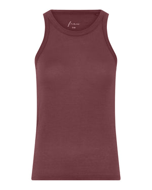 FRAU Lucca cashmere tank top Top Red Mahogany