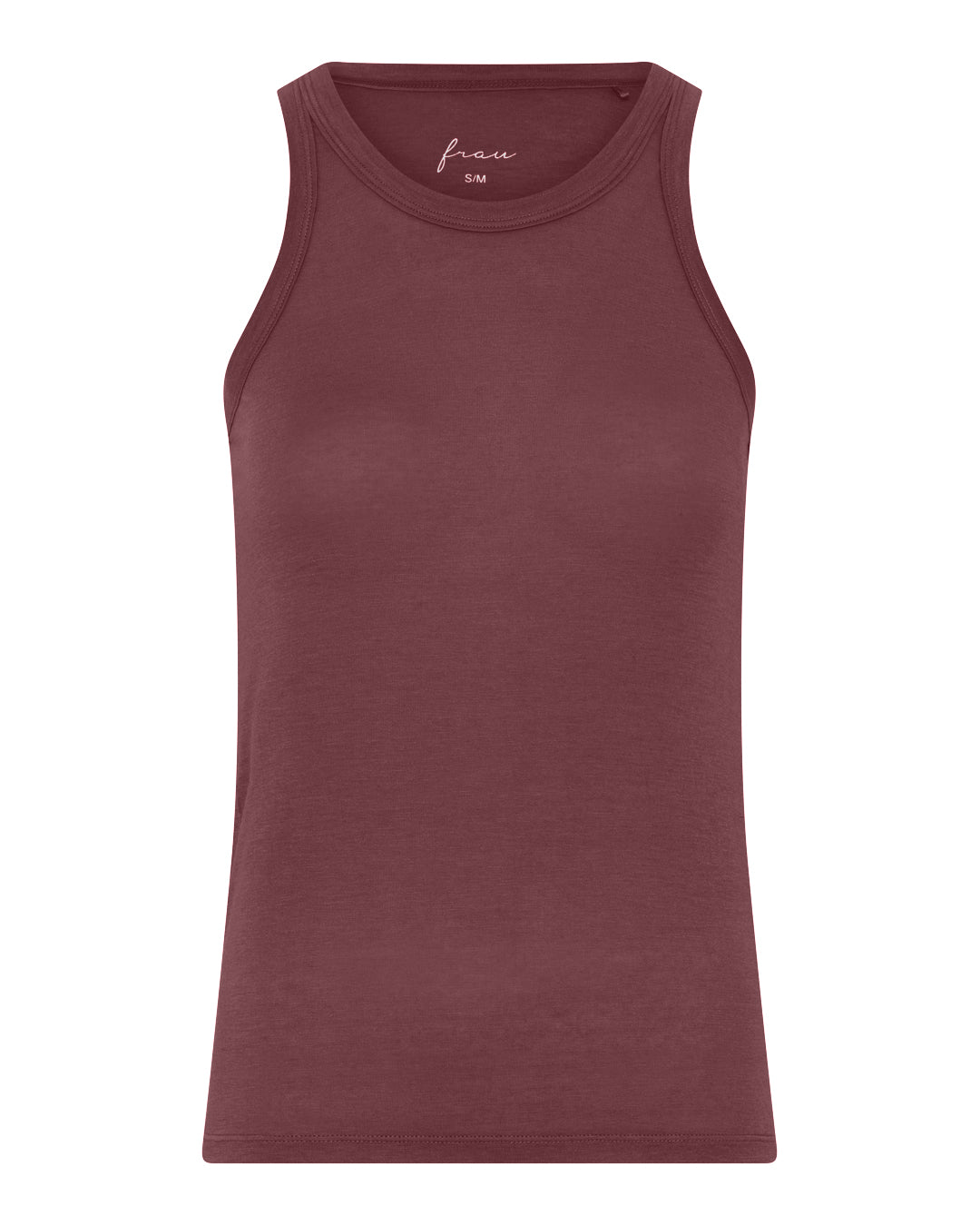 FRAU Lucca cashmere tank top Top Red Mahogany