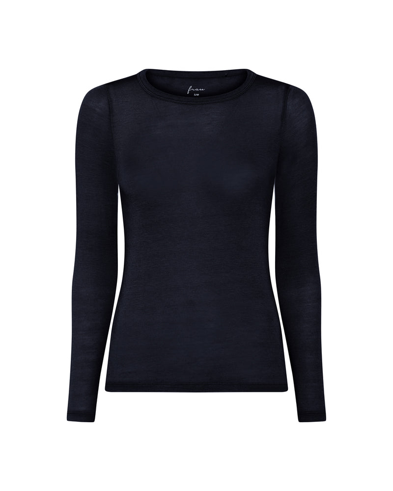 FRAU Lucca cashmere top Top Dark Navy