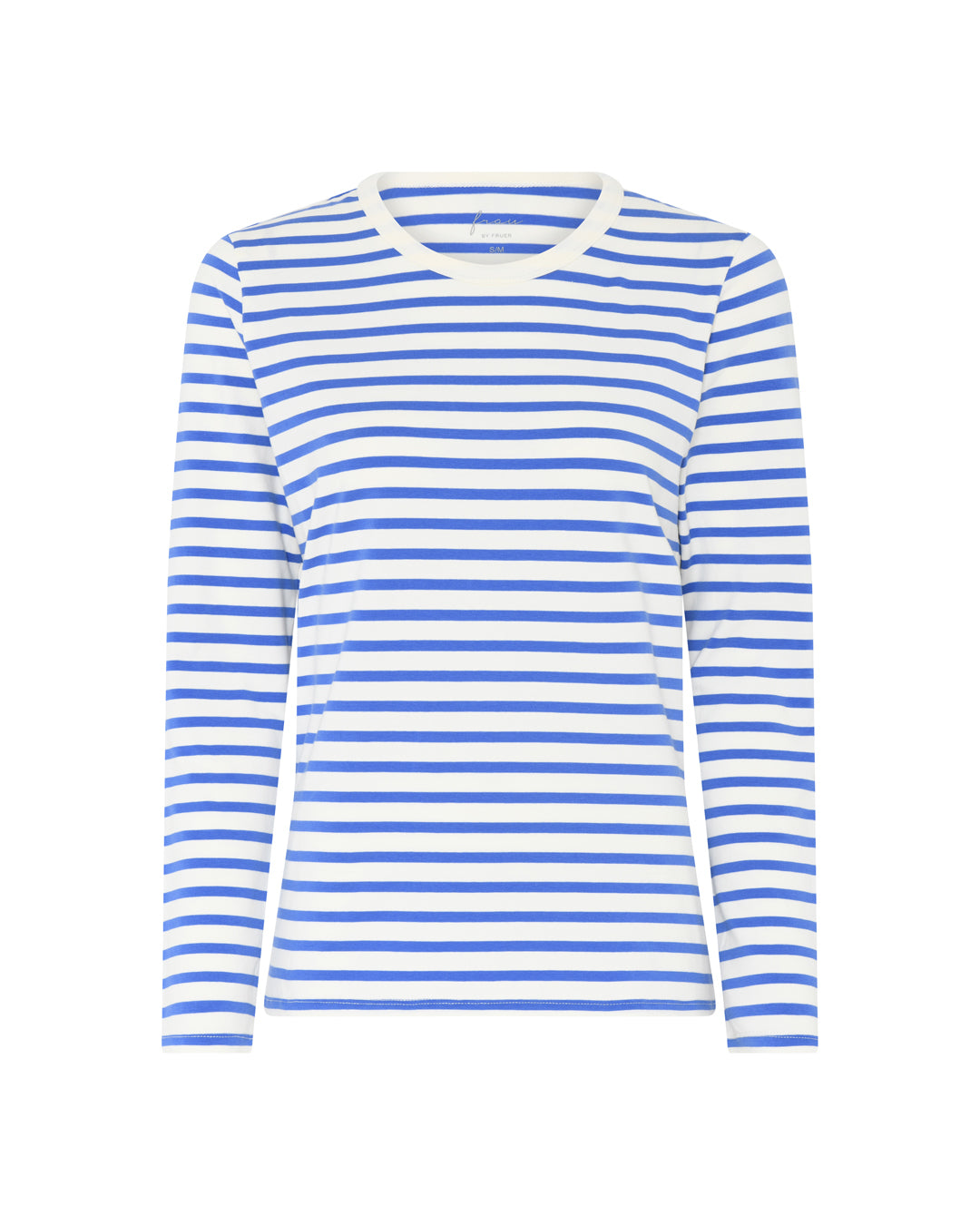 FRAU Lucca cotton ls top Top Amparo Blue Stripe