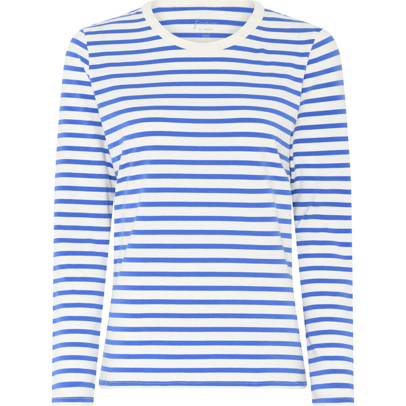 FRAU Lucca cotton ls top Top Amparo Blue Stripe