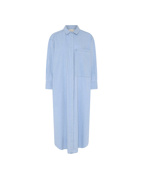 FRAU Lyon denim kjole Dress Light blue denim