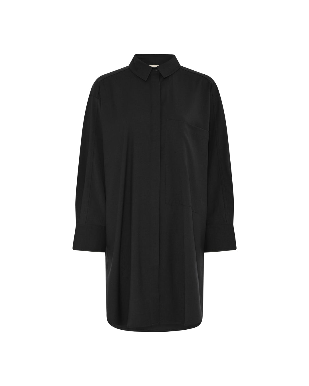 FRAU Lyon elegant skjorte Long shirt Black