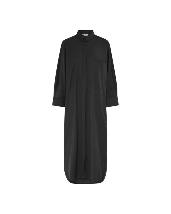 FRAU Lyon elegant skjorte kjole Dress Black