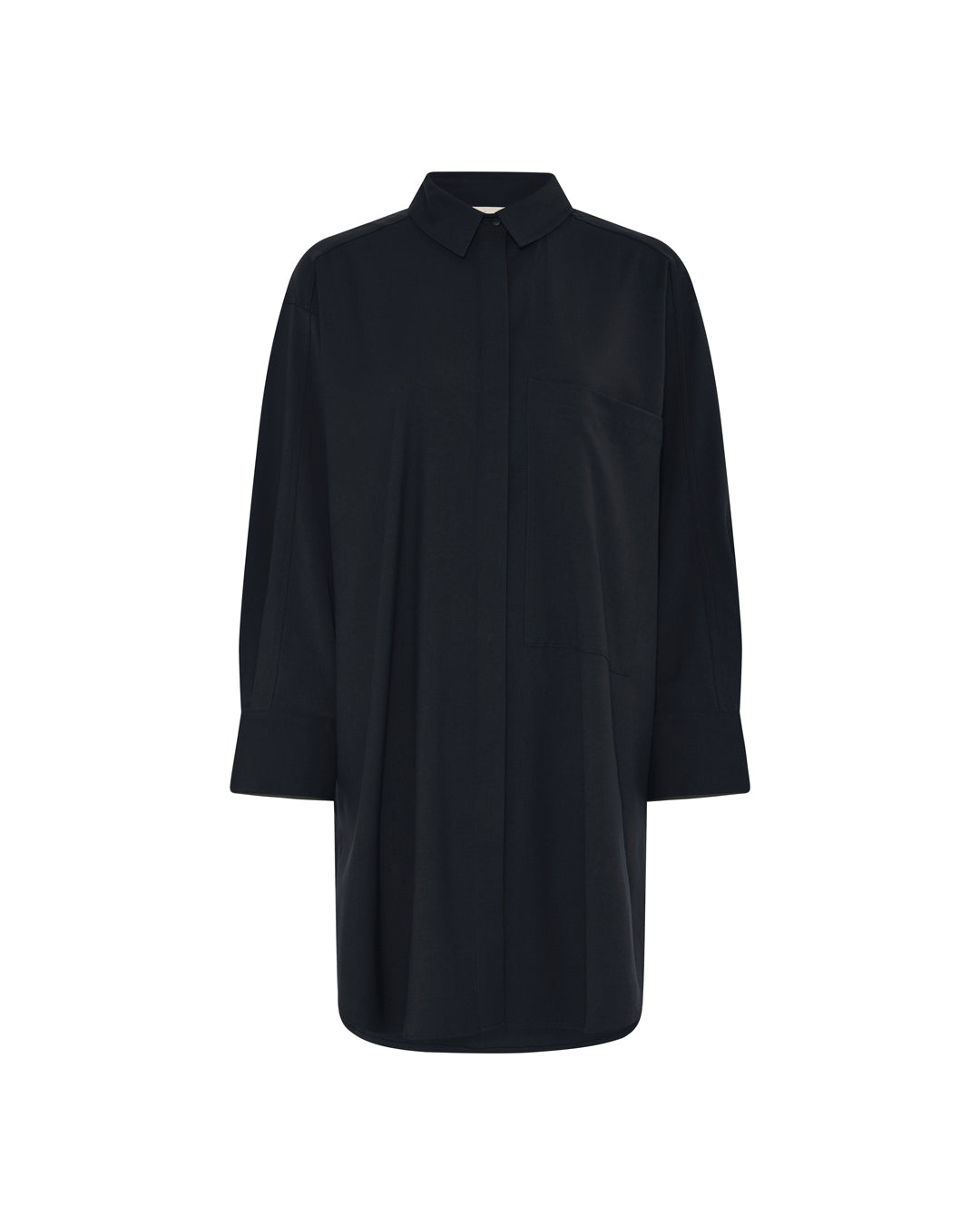 FRAU Lyon uld skjorte Long shirt Dark Navy