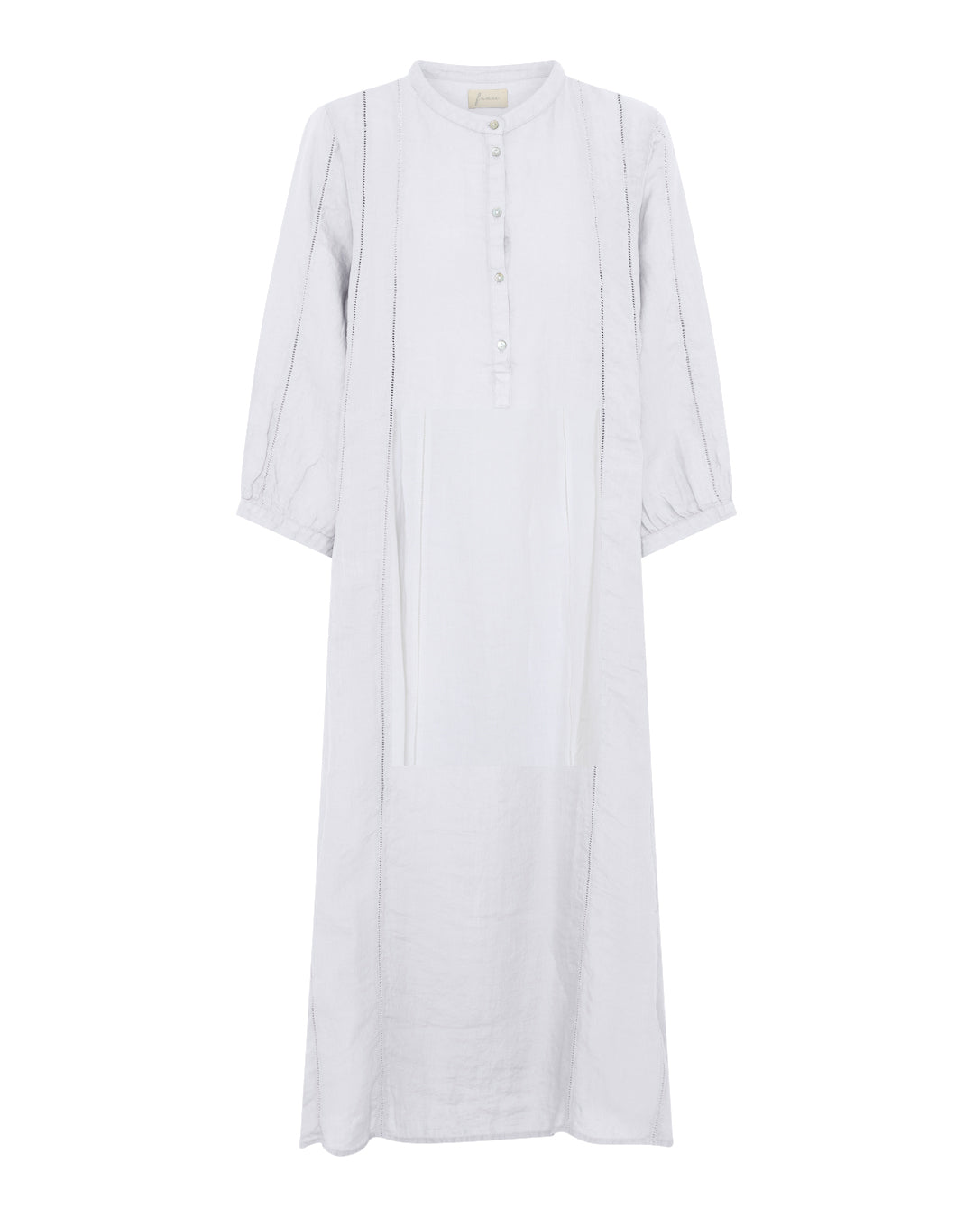 FRAU Madrid 100% hør kjole Dress Bright White
