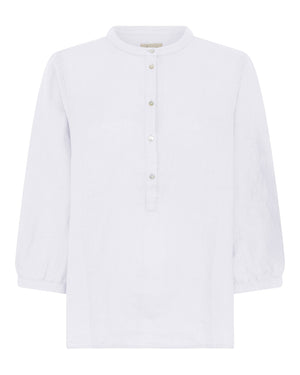 FRAU Madrid 100% hør skjorte Shirt Bright White