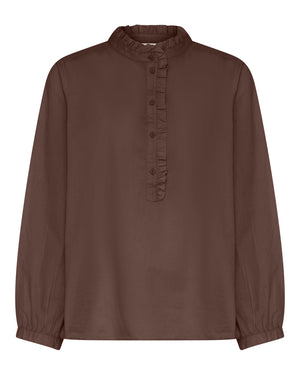 FRAU Madrid flæse skjorte Shirt Coffee Quartz