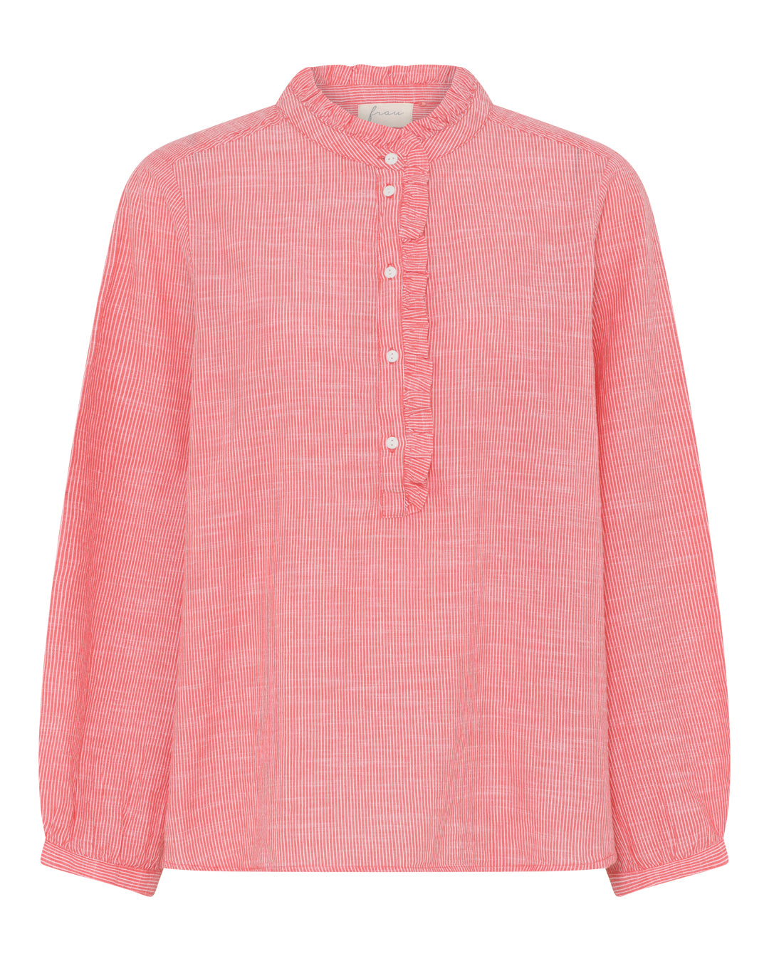 FRAU Madrid flæse skjorte Shirt Hot Coral Stripe