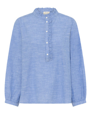 FRAU Madrid flæse skjorte Shirt Medium Blue Stripe