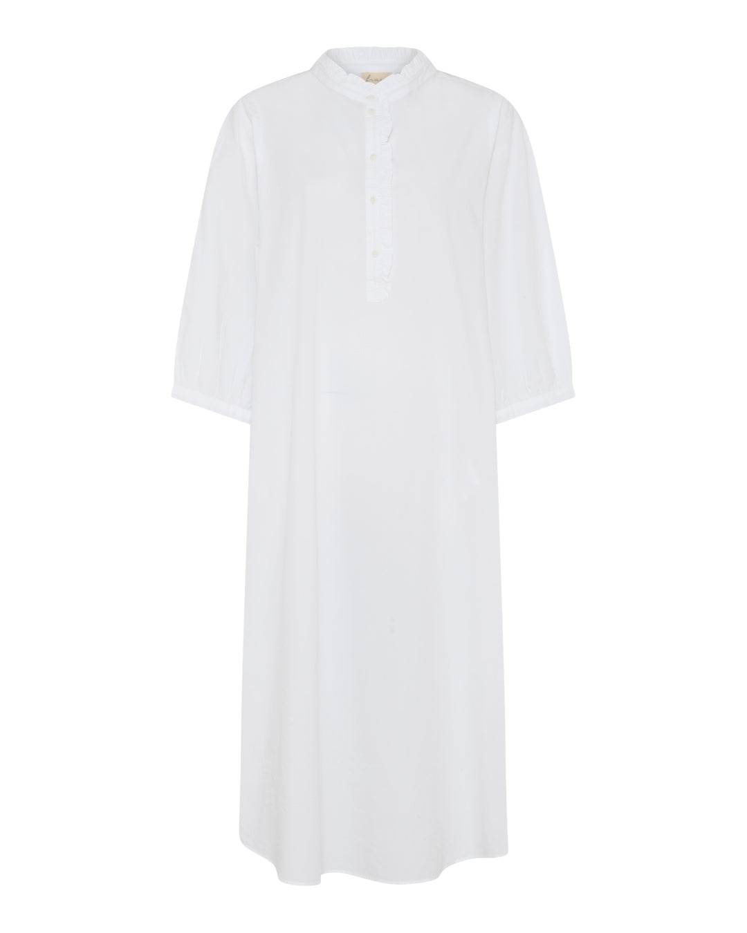 FRAU Madrid flæsekjole Dress Bright White