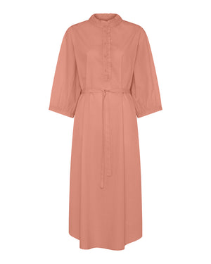 FRAU Madrid flæsekjole Dress Cameo Brown