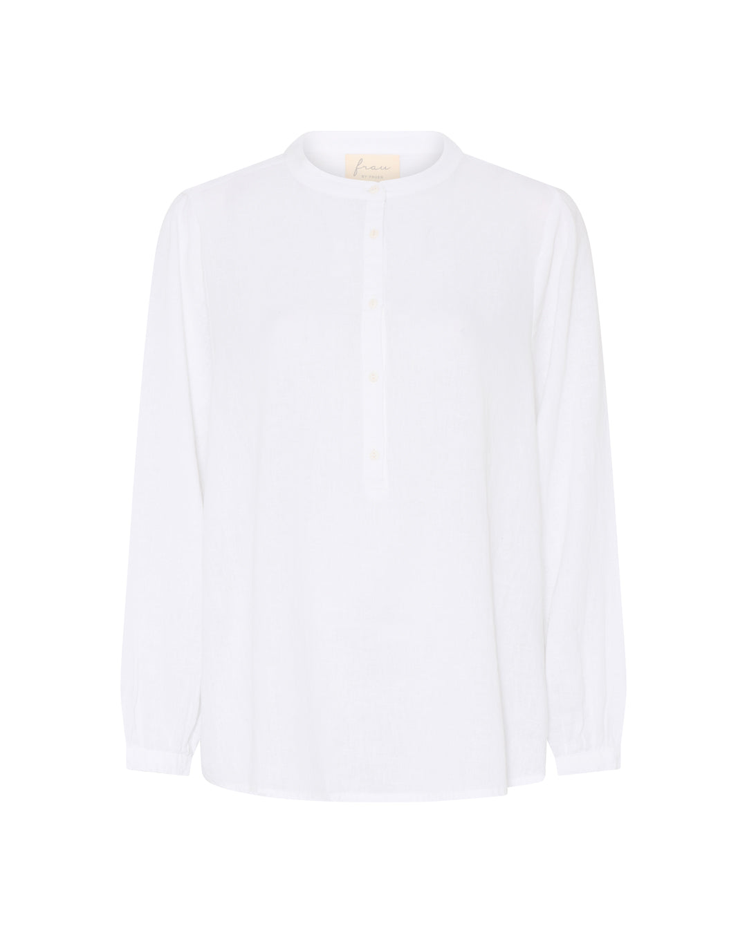 FRAU Madrid hør skjorte Shirt Bright White