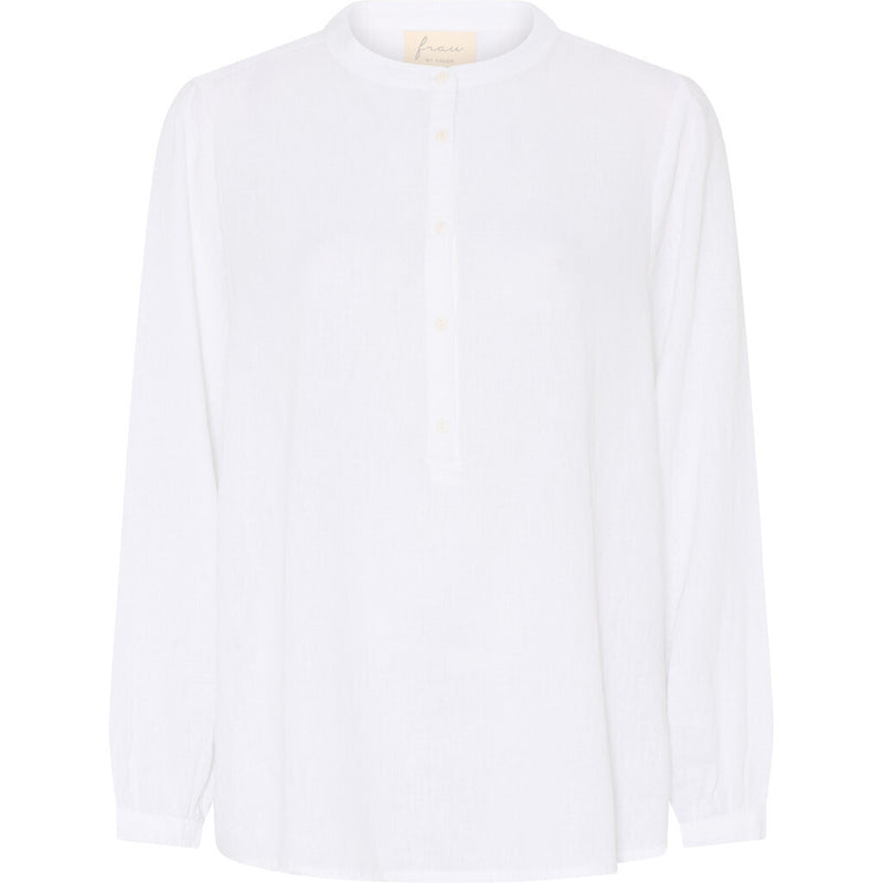 FRAU Madrid hør skjorte Shirt Bright White