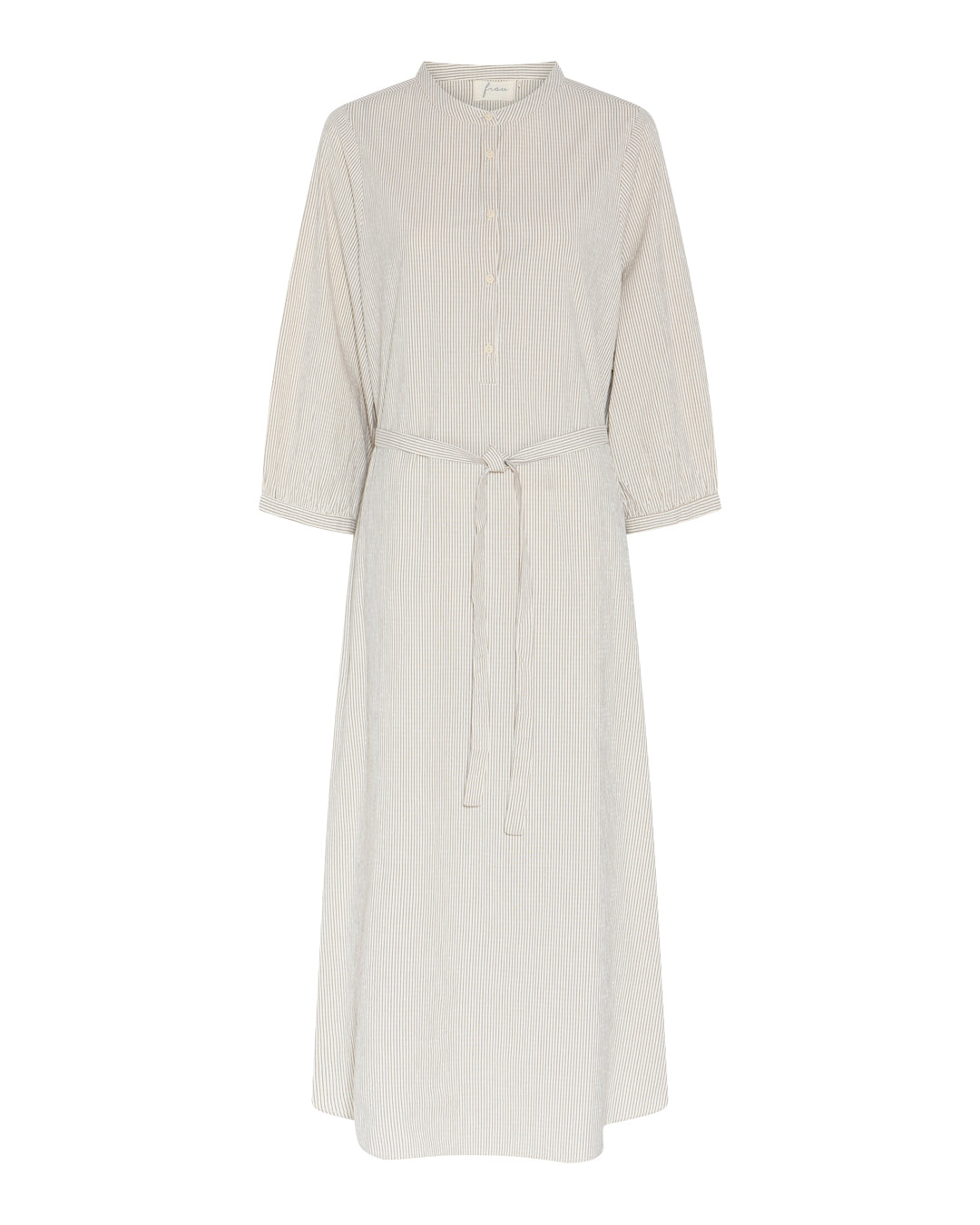 FRAU Madrid kjole Dress Tapioca Coffee Stripe