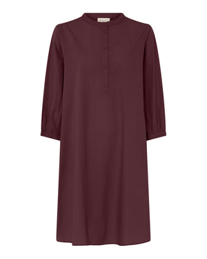 FRAU Madrid kort kjole Dress Red Mahogany