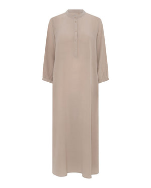 FRAU Madrid silk crepe dress Shirt Stucco