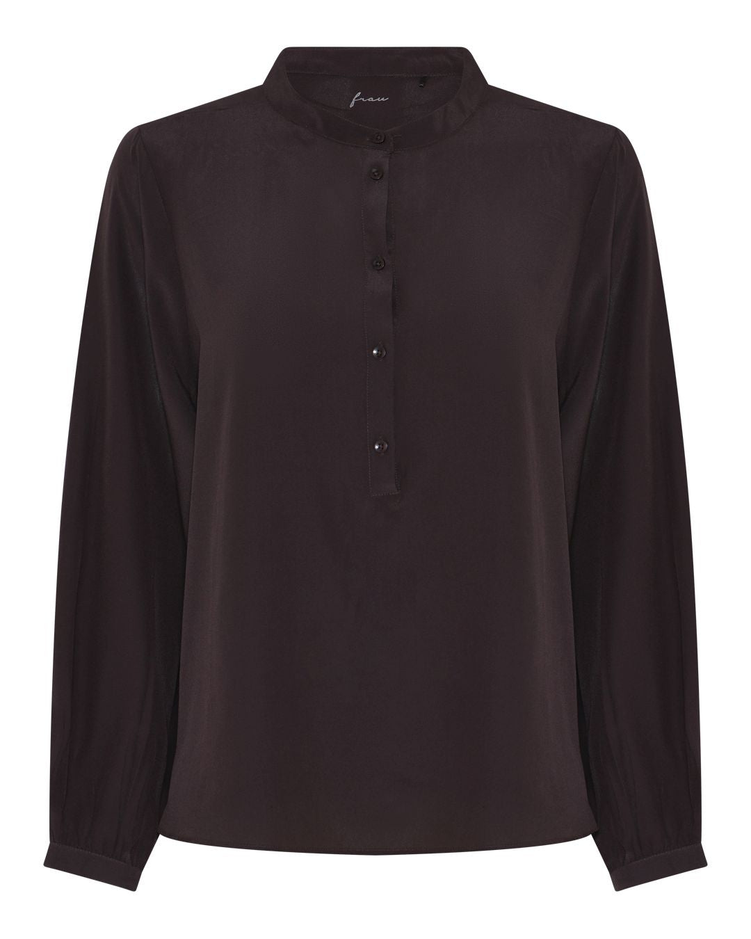 FRAU Madrid silk crepe shirt Shirt Black