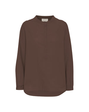 FRAU Madrid skjorte Shirt Coffee Quartz