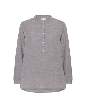 FRAU Madrid skjorte Shirt Coffee Quartz Stripe