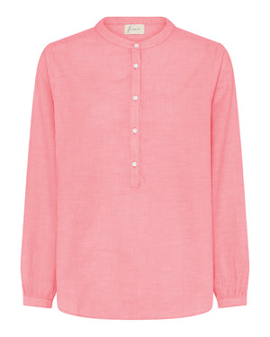 FRAU Madrid skjorte Shirt Hot Coral Stripe