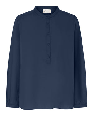 FRAU Madrid skjorte aw Shirt Navy Blazer