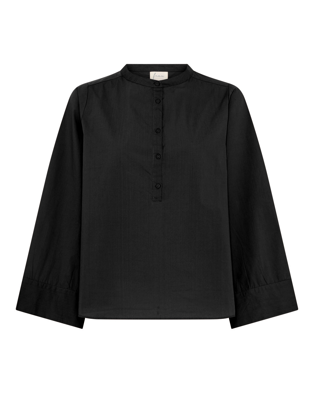 FRAU Madrid wide sleeve skjorte Shirt Black