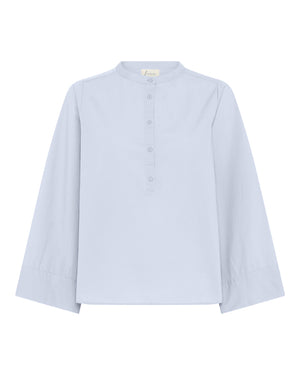 FRAU Madrid wide sleeve skjorte Shirt Halogen Blue