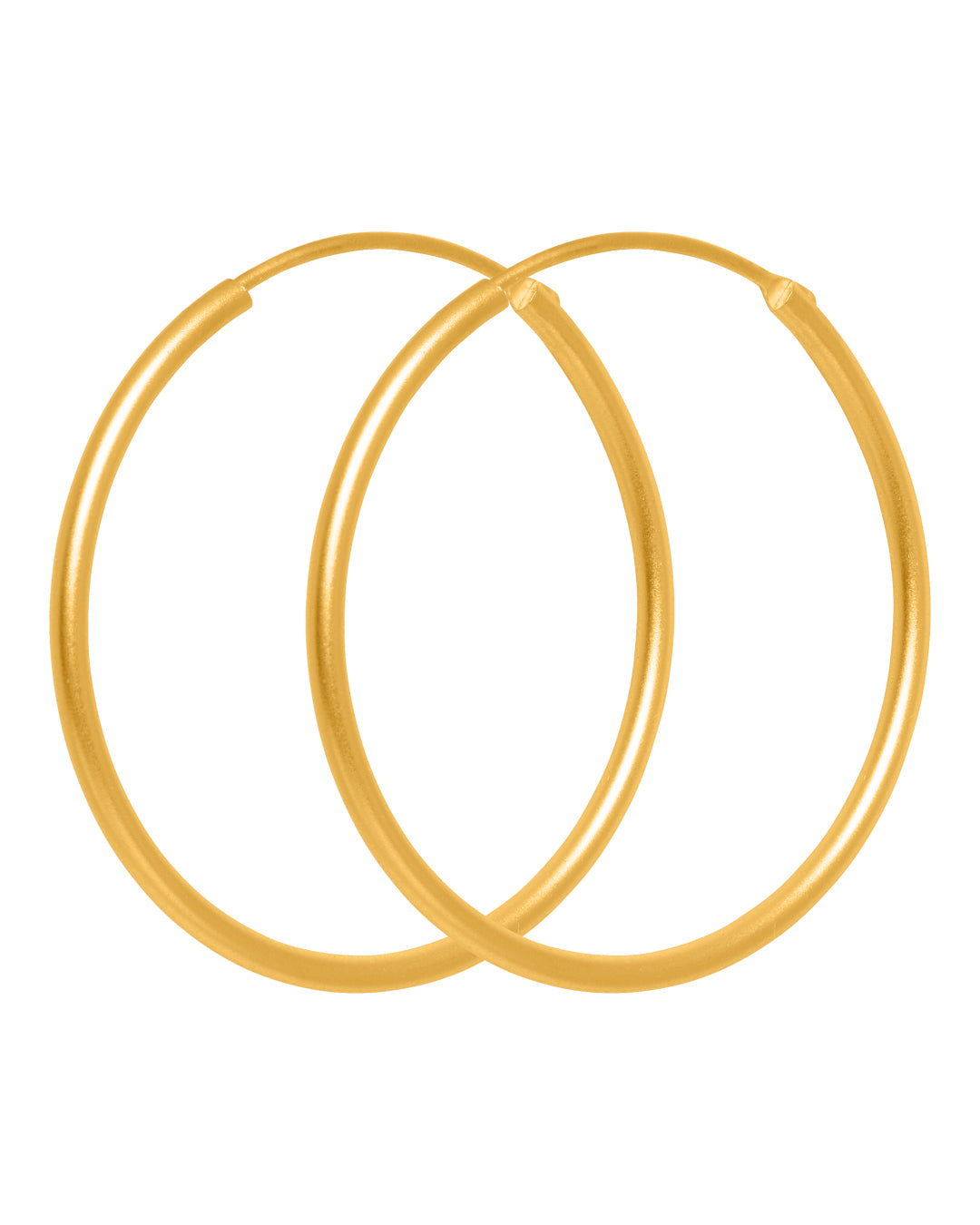 FRAU Manchester forgyldt øreringe 3,0 Earring Matt 18K Gold plated
