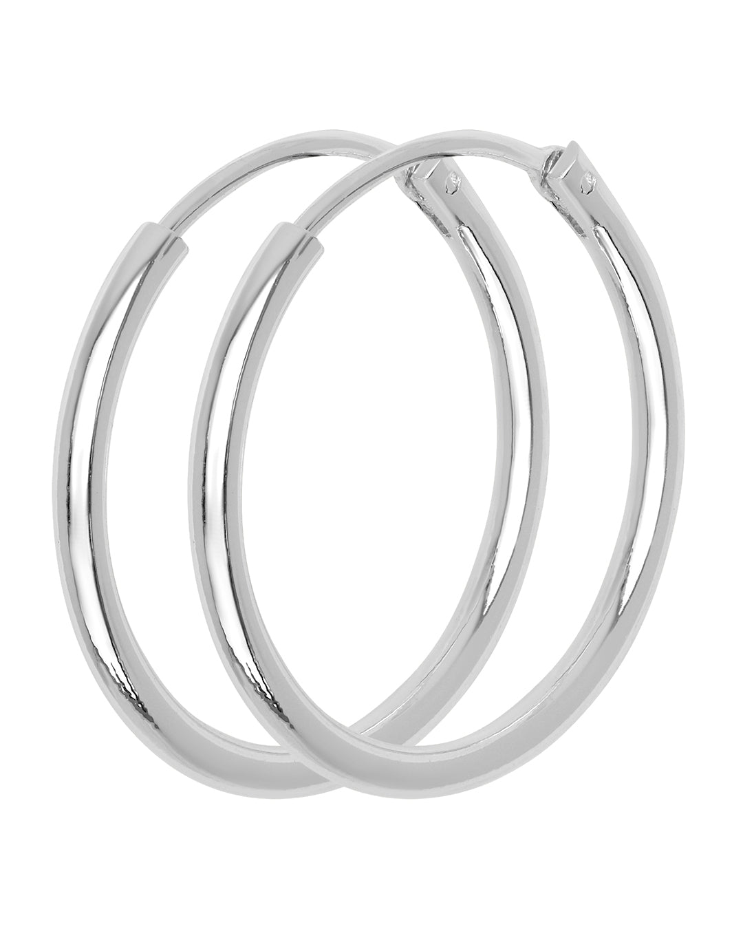 FRAU Manchester forsølvet øreringe 2,0 Earring Shiny silver plated